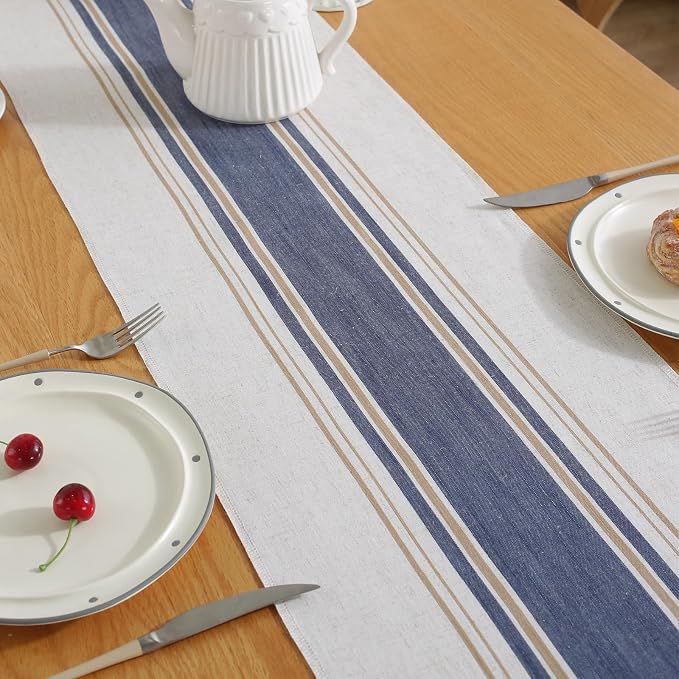 Blue Table Runner 90 Inches Long - Image 4