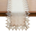 Natural Linen Table Runner 72 inches Beige Lace Coffee Table Runners | French by Raedan