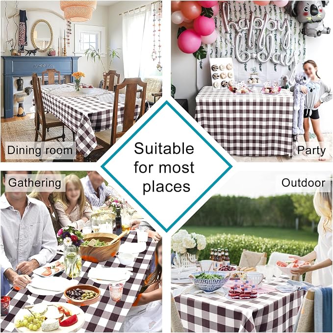 Checkered Tablecloth Rectangle - Image 5