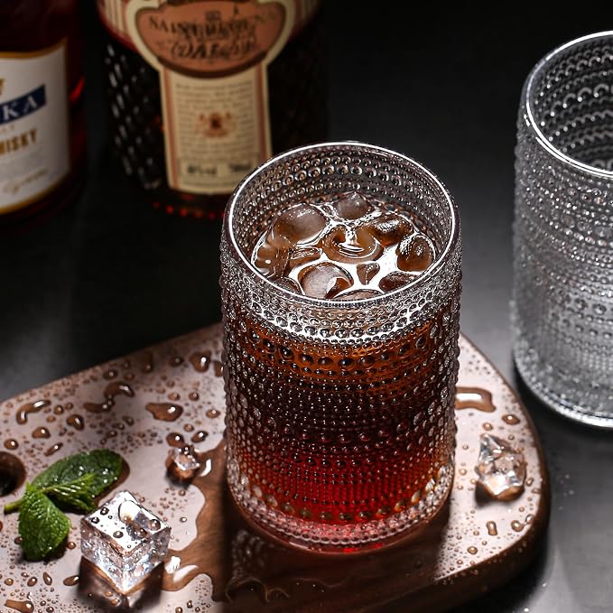 Amzcku Vintage Highball Drinking Glass Set of 12 - Image 6
