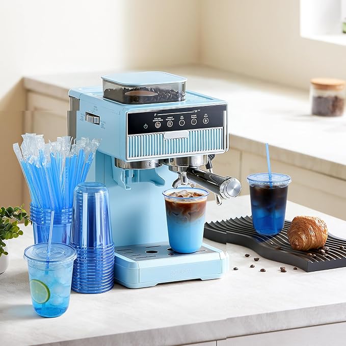 tchrules 100 Set 16oz Blue Round Bottom Plastic Cups - Image 7