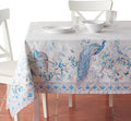 Maison d' Hermine Premium Table Cloth Rectangle Table 100% Combed Cotton 90 x 70 Inches Tablecloth Reusable Decorative for Dining Room, Farmhouse, Party, Festive & Wedding - Peacock Utopia - Orginal