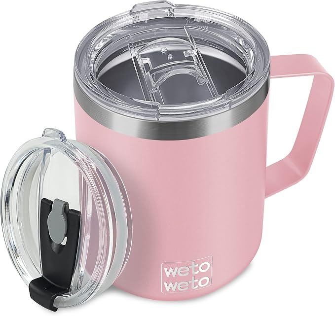 WETOWETO 14 oz Coffee Mug, Vacuum Insulated Camping Mug by Wetoweto