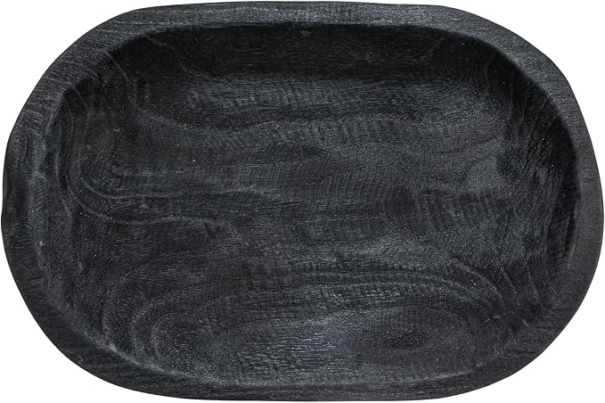 Bloomingville Hand-Carved Paulownia Wood Bowl - Image 3