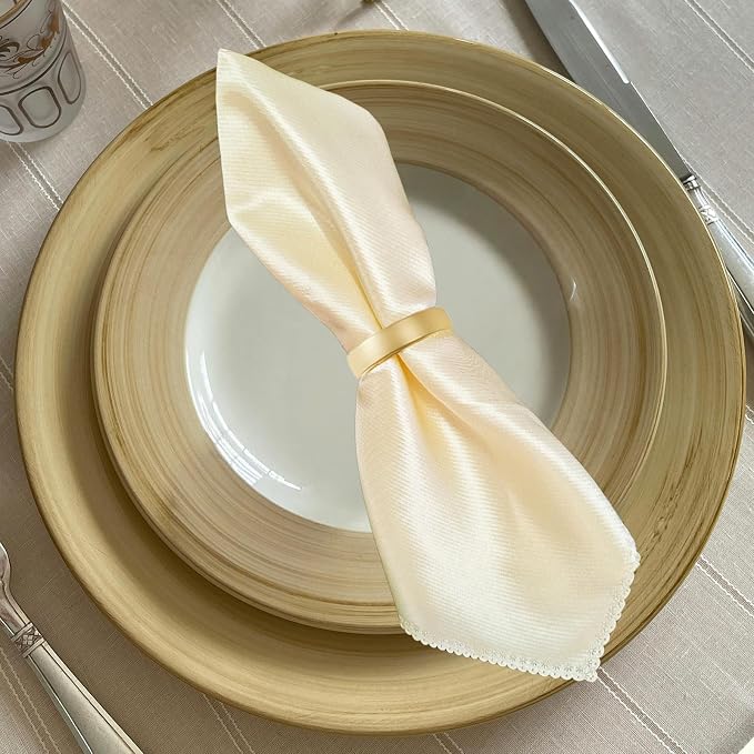 40 Pcs Gold Napkin Rings - Image 5