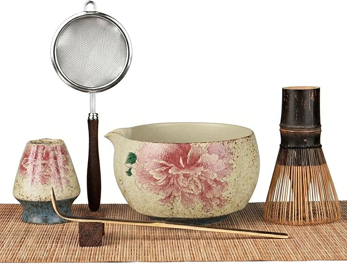 Matcha Set, 7-Piece Matcha Whisk Set by GleeNflux
