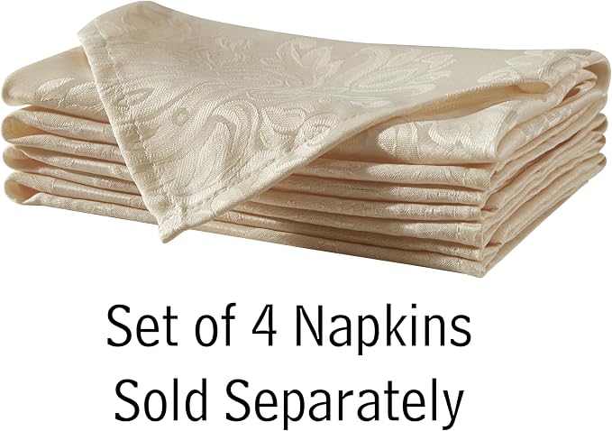 Newbridge Barcelona Luxury Damask Fabric Tablecloth, 52” Wide x 70” Rectangle - Image 7