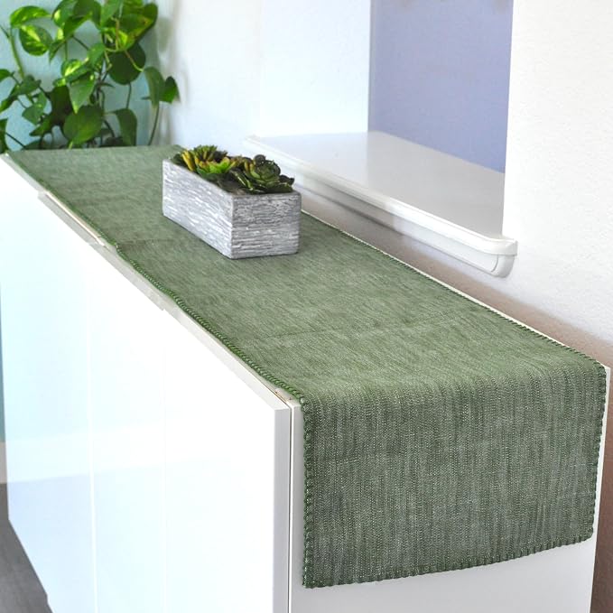 Textured Cloth Table Runner 90 inches Long - Image 5