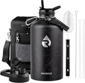 RAYMYLO One Gallon Water Bottle Insulated 128 oz, Stainless Steel | Triple by RAYMYLO