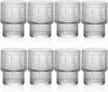 ZOOFOX Set of 8 Juice Glasses, 7 oz Heavy Base Hobnail Glassware by zoofox