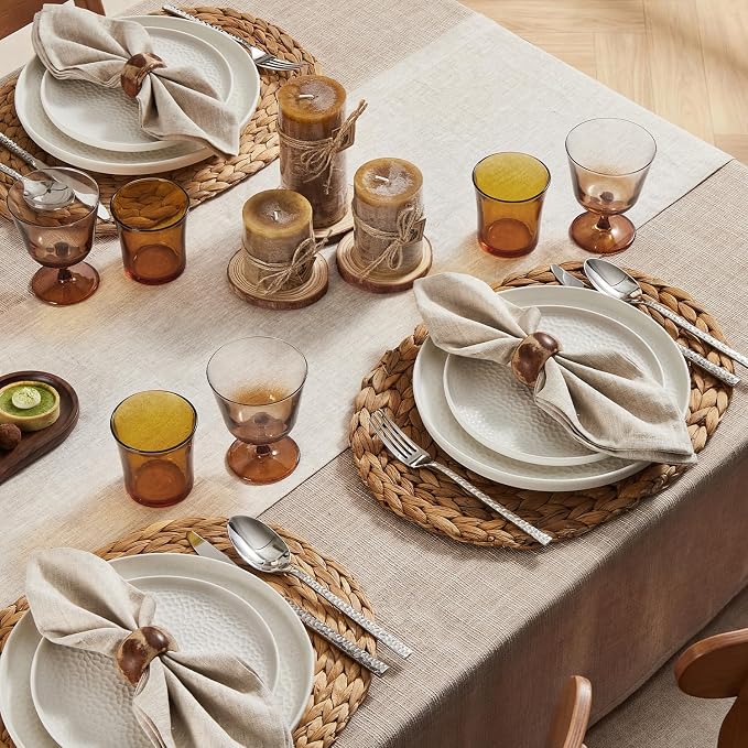 100% French Linen Table Runner 72", 210GSM Heavyweight Artisanry, Crease-Free - Image 3