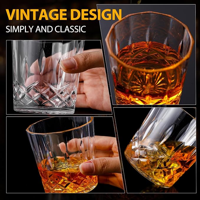 Yungyan 100 Pcs Plastic Clear Whiskey Glasses, 10 oz Unbreakable Reusable Old - Image 4