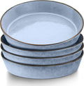 LIANYU Stoneware Pasta Bowls, 34oz Large Salad Plate Bowls Set of 4 | 8.7’’ by LIANYU