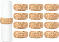 Braided Rattan Napkin Rings, Tan Brown | Woven rattan, napkin holders bulk by CLEENTABLE