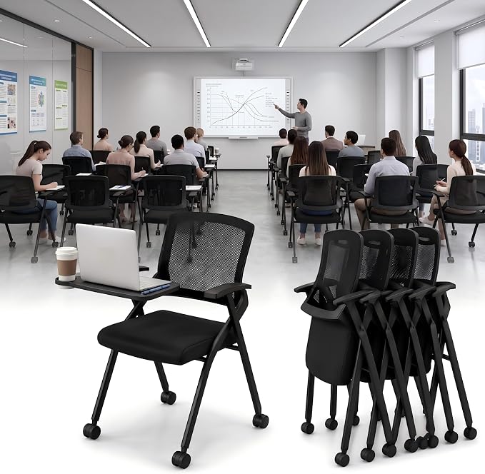 12 Pack Folding Office Chair by Unknown