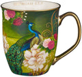 Christian Art Gifts Blue Peacock Ceramic Coffee Mug by ChristianArtGifts