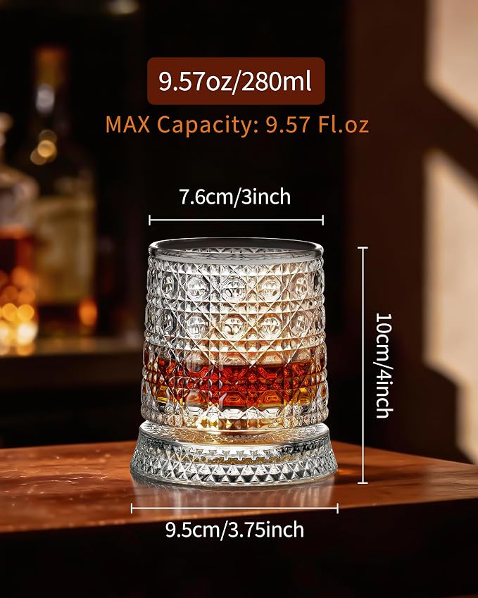 CEEFU 360° Spinning Whiskey Glasses Set - Image 3