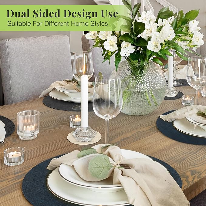 Fyvva Placemats Set of 6, Stain & Scratch Resistant, - Image 6