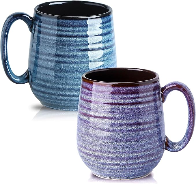 Hasense Large Coffee Mugs Set of 2, Ceramic 20 oz Coffee Cups by Hasense
