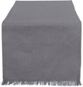 DII Everyday Collection, Fringed Solid Tabletop, Table Runner by DII