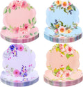 60Pcs Floral Plastic Plates by Joyido