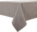 BALCONY & FALCON Rectangle Tablecloth Washable Wrinkle Resistant and Water Proof Table Cloth Decorative Linen Fabric Tablecloths for Dining Parties Kitchen Wedding and Outdoor Use (Taupe Gray, 47x63)