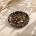 Small Natural Marble Jewelry Tray Key Plate Holder Dish Trinket Decor Catch All by Unknown