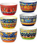 vancasso Ramekins 8 oz Oven Safe, Bohemian Style Creme Brulee Ramekin Set of 6 by vancasso
