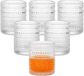 Moretoes Cocktail Glasses10 OZ Hobnail Drinking Glasses Set of 6 | Vintage by Moretoes