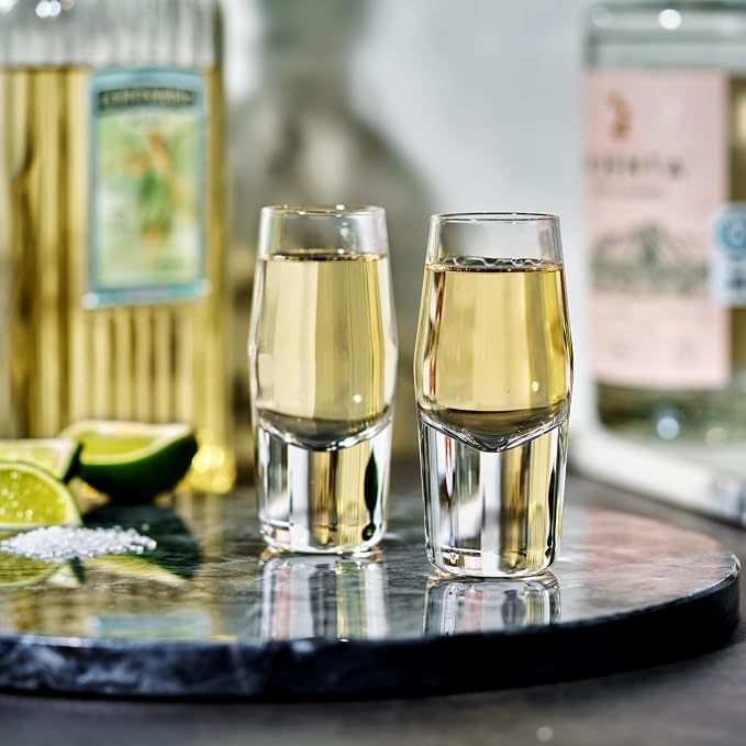 Viski Heavyweight Crystal Shot Glasses Set of 2 - Image 7