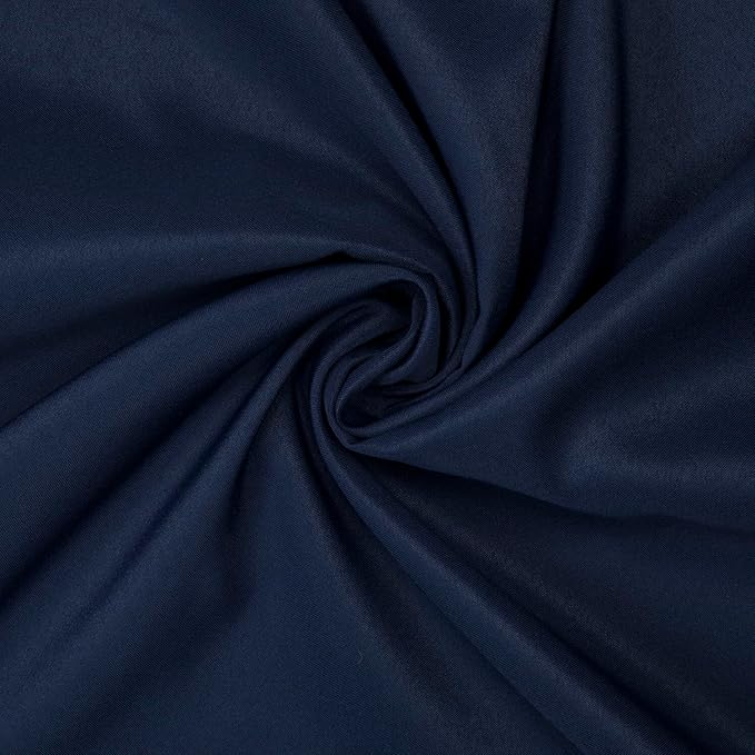 Gee Di Moda Round Tablecloth - 70 Inch Navy Blue Round Table Cloth for 24 to 48 Inch Round Tables - Heavy Duty Washable Fabric - for Buffet Table, Holiday Party, Dinner, Wedding & Baby Shower