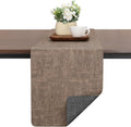 Table Runners 55 Inch Long, Dual-Sided Faux Leather Table Runner | Waterproof by Chitomars
