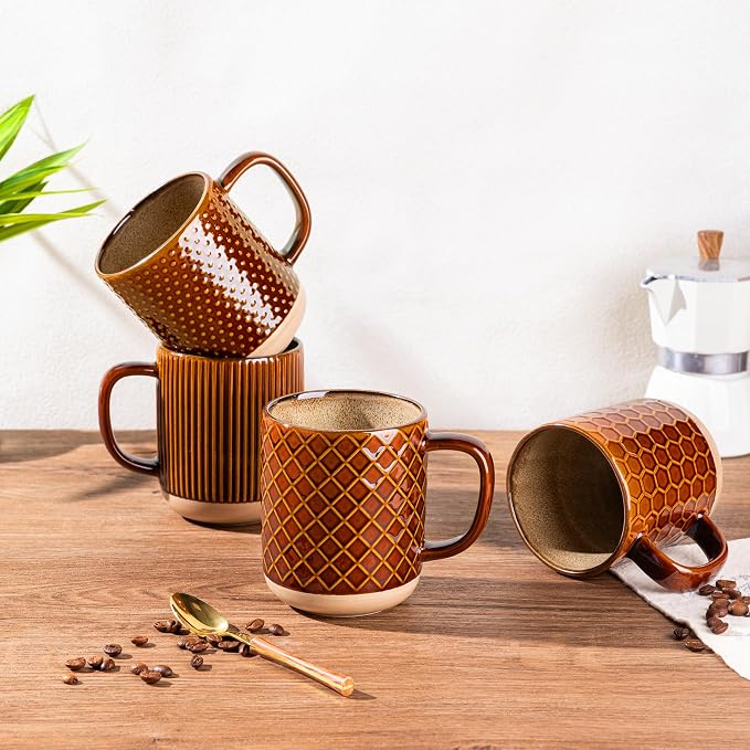 GBhome Coffee Mugs Set of 6, 16 oz Coffee Cups - Image 4