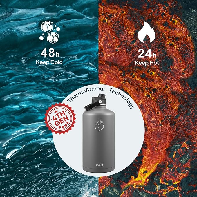 BUZIO 1 Gallon Water Bottle Insulated - Image 2