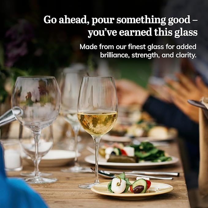 Libbey Signature Kentfield Red and White Wine Glasses Set of 12, Elegant, Dishwasher Safe Glass, Party Wine Glasses for Birthdays, Weddings, & More