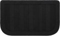 BEQHAUSE 24x40 Inch Kitchen Rug Mat Durable Kitchen Rugs Non-Slip Washable Absorbent Kitchen Mats for Floor Dirt-Resistant Semicircular Kitchen Mat (Black)
