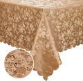 Smiry Rectangle Table Cloth, Waterproof Heavy Duty Vinyl Tablecloths, Wipeable Washable Table Cover for Kitchen and Dining Room (Brown, 70" X 108")