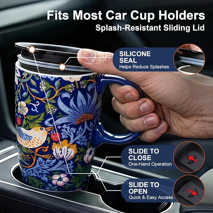 Topadorn 17oz Ceramic Travel Mug - Image 3