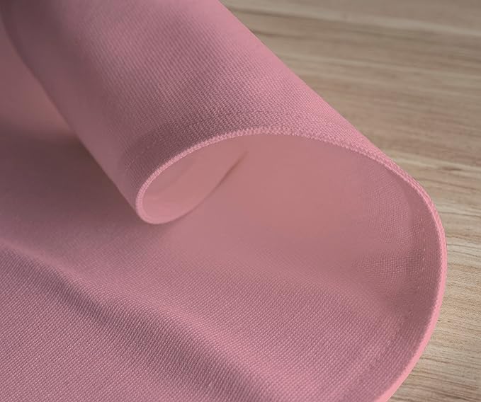Calicot Placemats Set of 6 100% Cotton Washable Cloth Place Mats, Reusable Table Mats for Spring/Summer & Thanksgiving Christmas Decorations Kitchen Dining Party Wedding (Dusty Rose, 13" x 19")