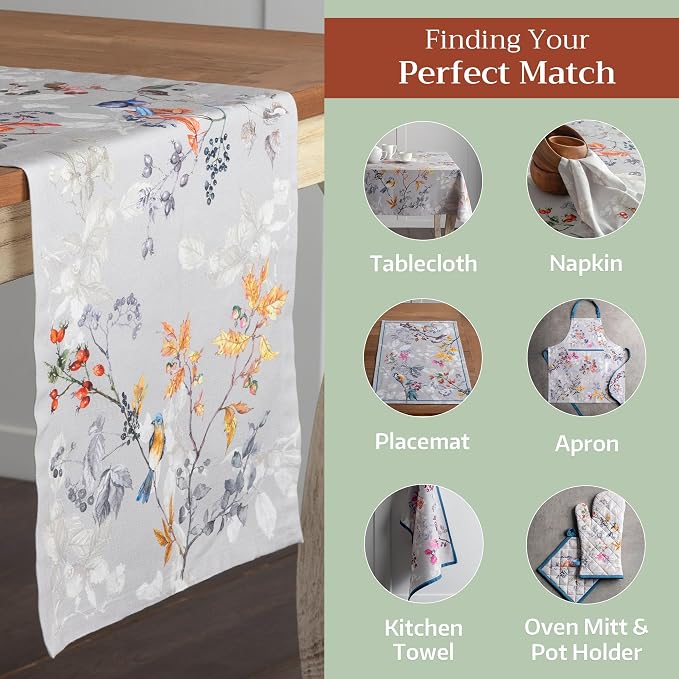Maison d' Hermine Table Runner 100% Cotton 14.50" x 72" | Table Runners 72 - Image 5