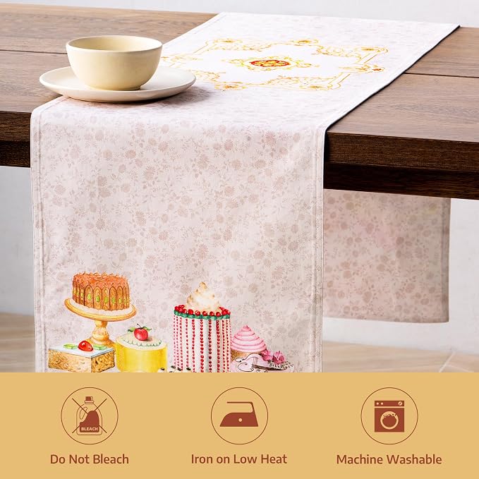 Maison d' Hermine Table Runner 100% Combed Cotton 14.5"x108" | Table Runners - Image 8