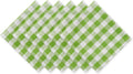 DII Checkered Tabletop Collection 100% Cotton, Machine Washable, Napkin Set by DII