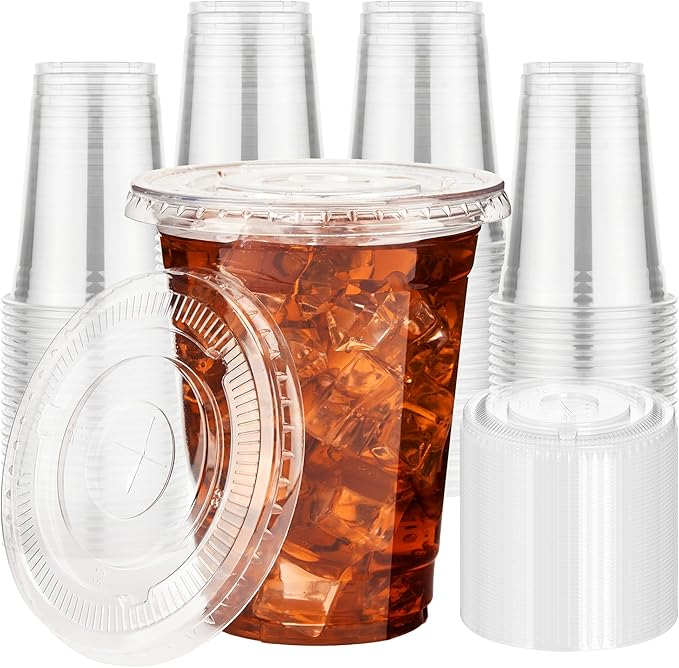 YEEHAW 16 oz 50 Pack Clear Plastic Cups by YEEHAW