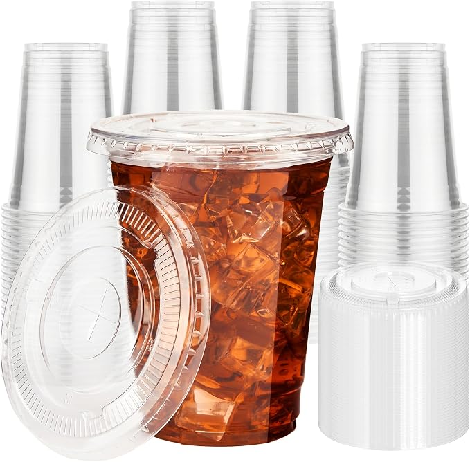 YEEHAW 16 oz 100 Pack Disposable Iced Coffee Cups by YEEHAW