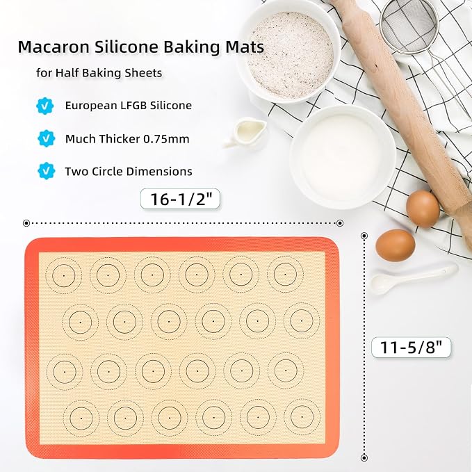 AMYONE Macaron Silicone Baking Mats - Image 2