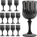 7OZ Plastic Wine Glasses, Reusable Vintage Goblets Unbreakable Drinking Glasses by Unknown