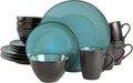 Gibson Elite Soho Lounge 16-Piece Round Reactive Glaze Stoneware Dinnerware Set by GibsonHomewares