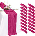 18 Pack Cheesecloth Table Runner 10FT Fuschia Table Runner Boho Gauze Cheese by Showgeous