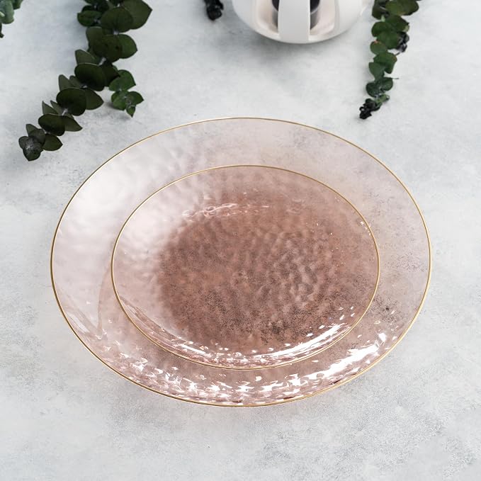 PLASTICPRO 32 Piece Combo Plates Set includes 16-7'' inch Plates & 16-10'' inch - Image 3