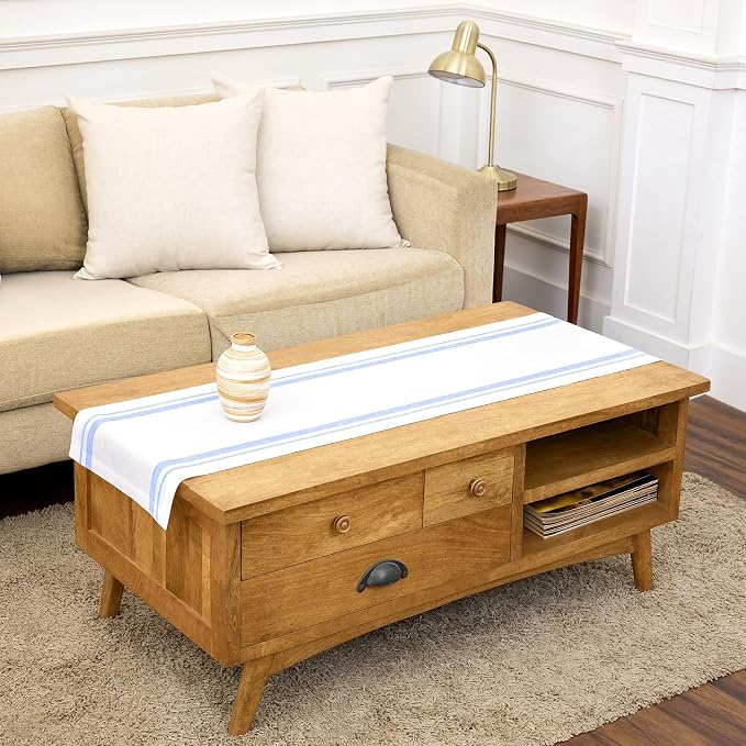 Solino Home 100% Pure Linen Table Runner, 14 x 48 in by SolinoHome